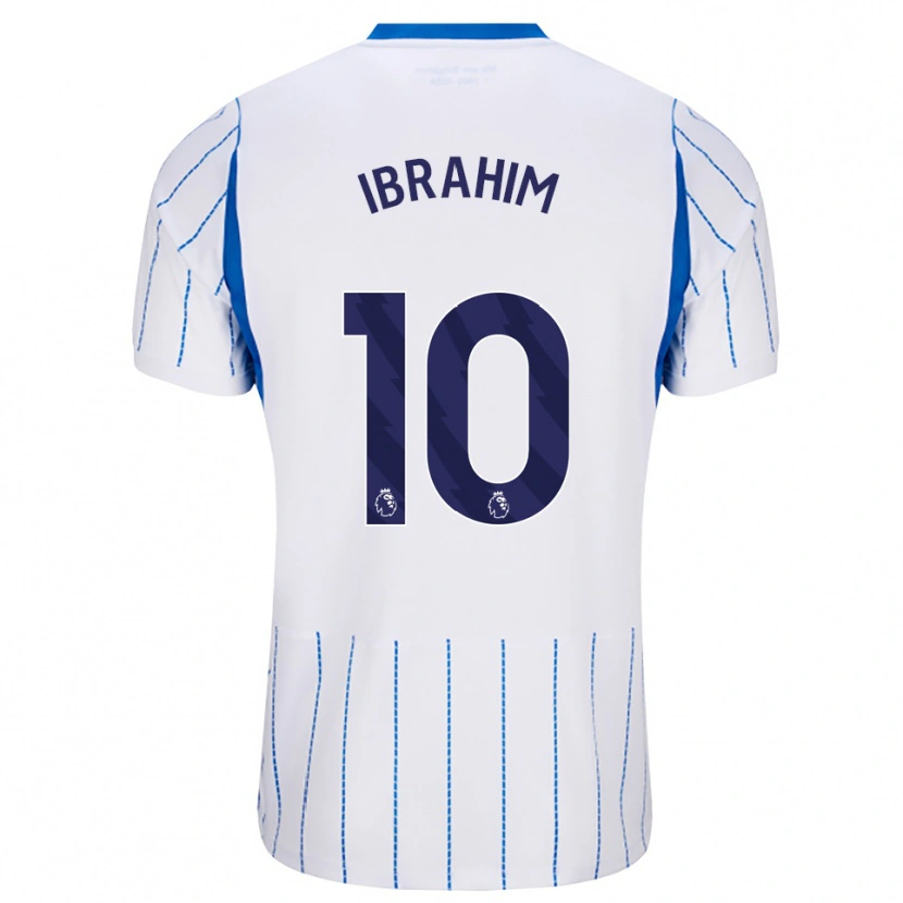 Danxen Kinder Younes Ibrahim #10 Himmelblau Weiß Auswärtstrikot Trikot 2026/27 T-Shirt