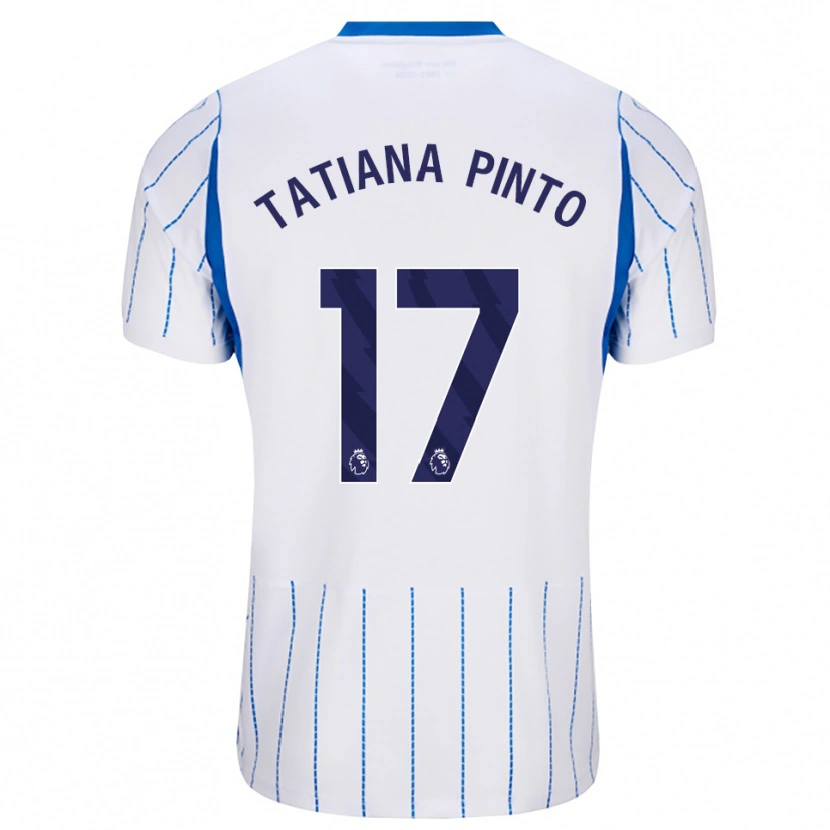 Danxen Kinder Tatiana Vanessa Ferreira Pinto #17 Himmelblau Weiß Auswärtstrikot Trikot 2026/27 T-Shirt