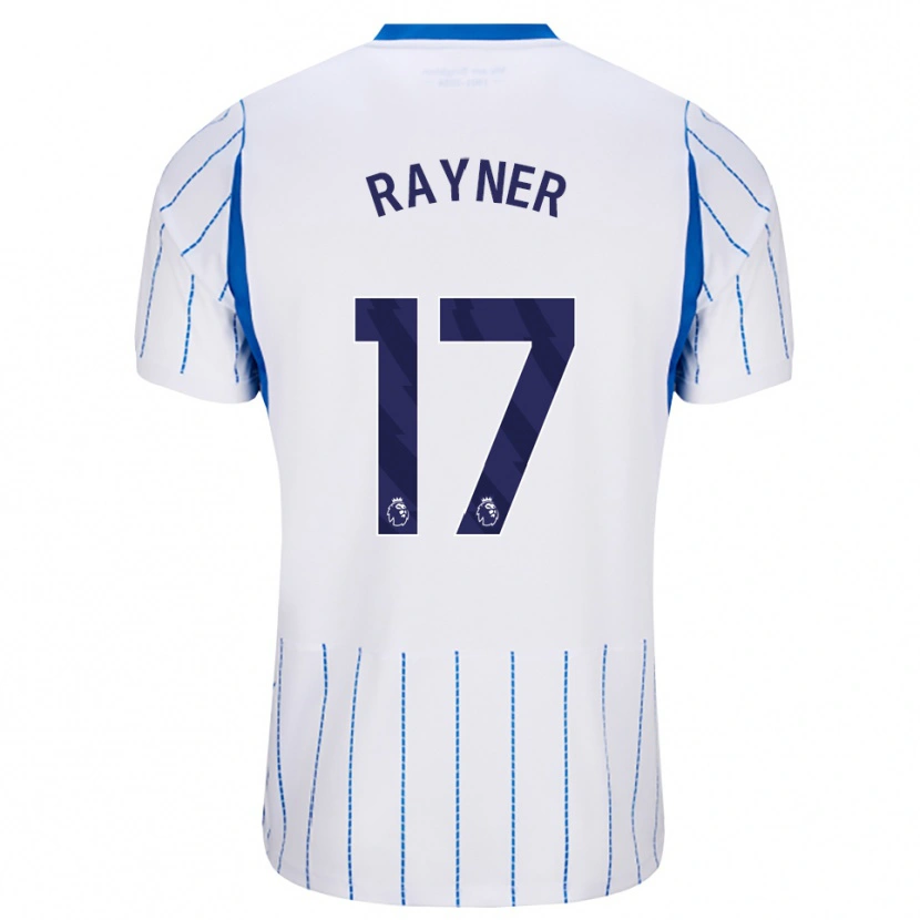 Danxen Kinder Bex Rayner #17 Himmelblau Weiß Auswärtstrikot Trikot 2026/27 T-Shirt