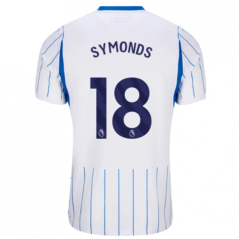 Danxen Kinder Maisie Symonds #18 Himmelblau Weiß Auswärtstrikot Trikot 2026/27 T-Shirt