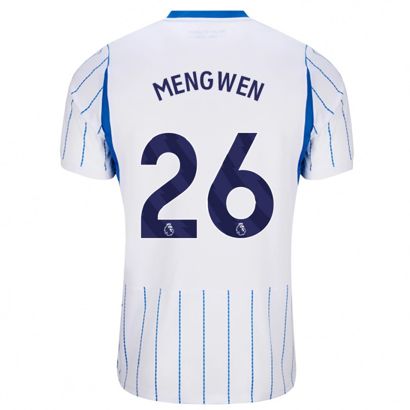 Danxen Kinder Li Mengwen #26 Himmelblau Weiß Auswärtstrikot Trikot 2026/27 T-Shirt