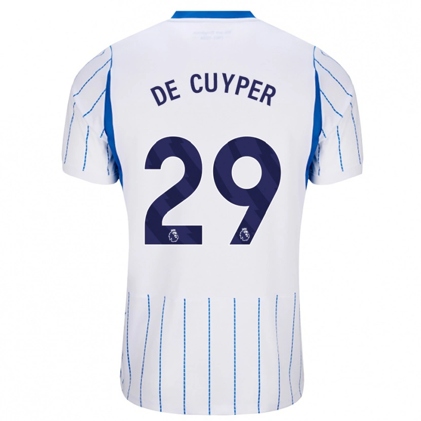 Danxen Kinder Maxim De Cuyper #29 Himmelblau Weiß Auswärtstrikot Trikot 2026/27 T-Shirt