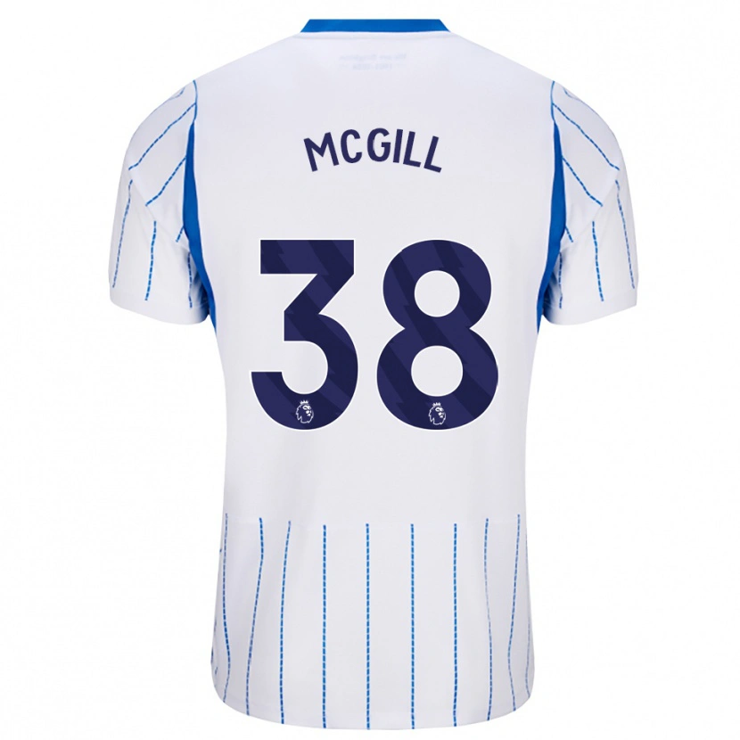 Danxen Kinder Tom Mcgill #38 Himmelblau Weiß Auswärtstrikot Trikot 2026/27 T-Shirt