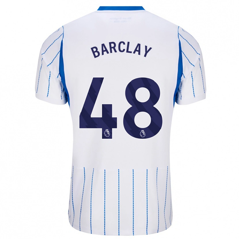 Danxen Kinder Ben Barclay #48 Himmelblau Weiß Auswärtstrikot Trikot 2026/27 T-Shirt