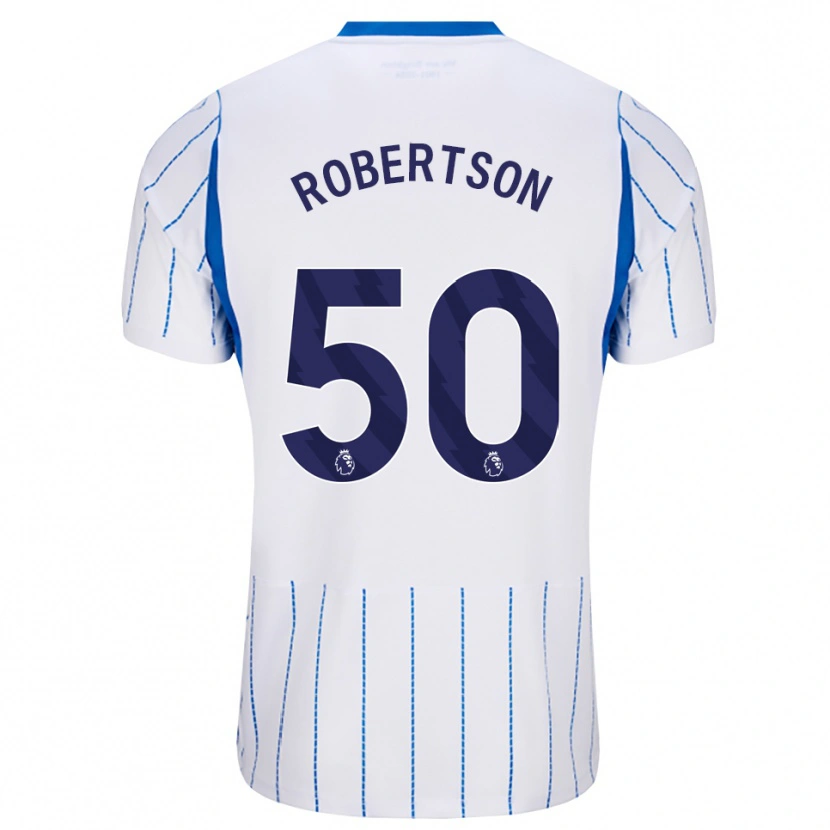 Danxen Kinder Josh Robertson #50 Himmelblau Weiß Auswärtstrikot Trikot 2026/27 T-Shirt