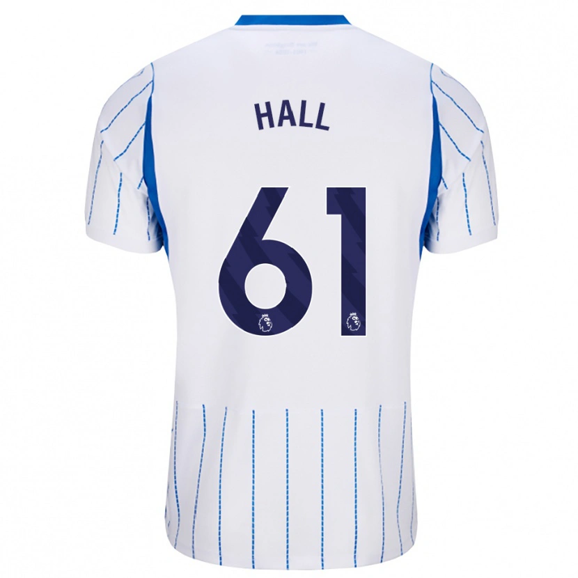 Danxen Kinder Steven Hall #61 Himmelblau Weiß Auswärtstrikot Trikot 2026/27 T-Shirt