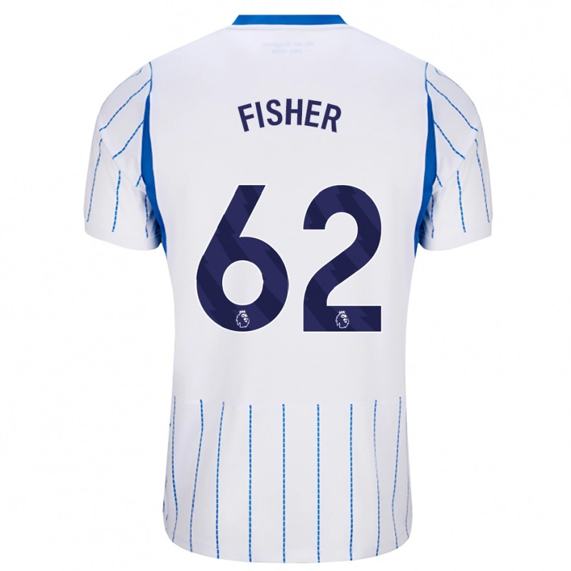 Danxen Kinder Hugo Fisher #62 Himmelblau Weiß Auswärtstrikot Trikot 2026/27 T-Shirt