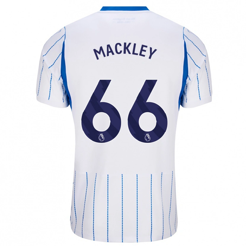 Danxen Kinder Callum Mackley #66 Himmelblau Weiß Auswärtstrikot Trikot 2026/27 T-Shirt