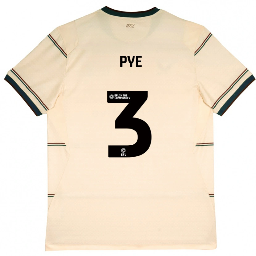 Danxen Kinder Logan Pye #3 Beige Burgund Auswärtstrikot Trikot 2026/27 T-Shirt