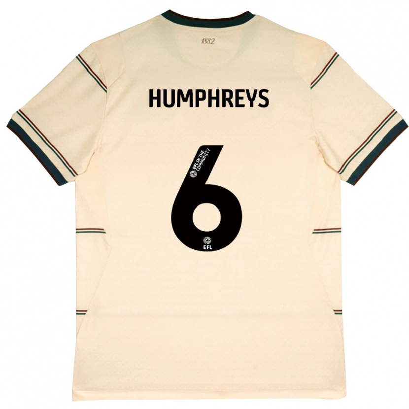 Danxen Kinder Bashir Humphreys #6 Beige Burgund Auswärtstrikot Trikot 2026/27 T-Shirt