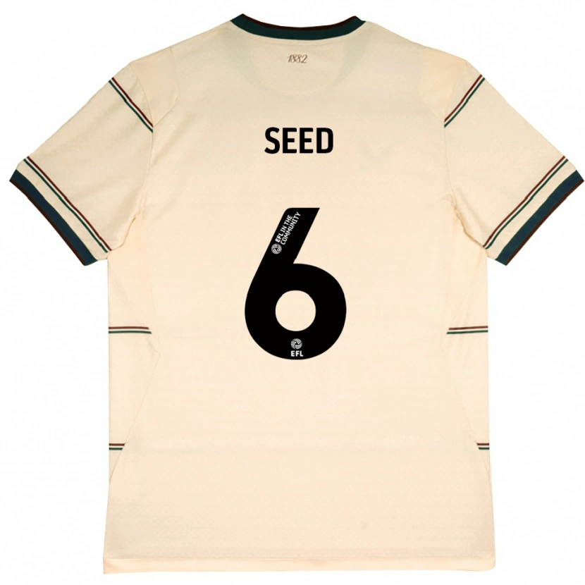 Danxen Kinder Helen Seed #6 Beige Burgund Auswärtstrikot Trikot 2026/27 T-Shirt