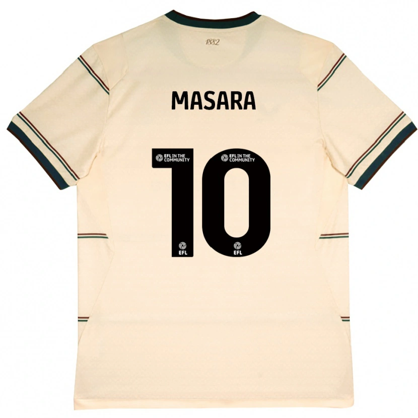 Danxen Kinder Vishon Masara #10 Beige Burgund Auswärtstrikot Trikot 2026/27 T-Shirt