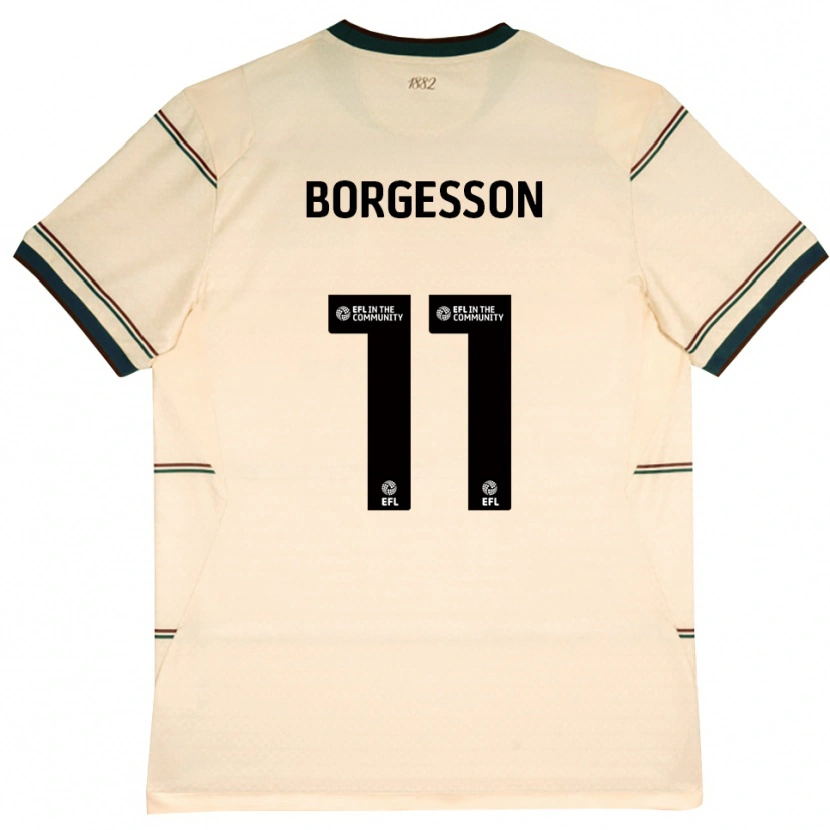 Danxen Kinder Blayz Borgesson #11 Beige Burgund Auswärtstrikot Trikot 2026/27 T-Shirt