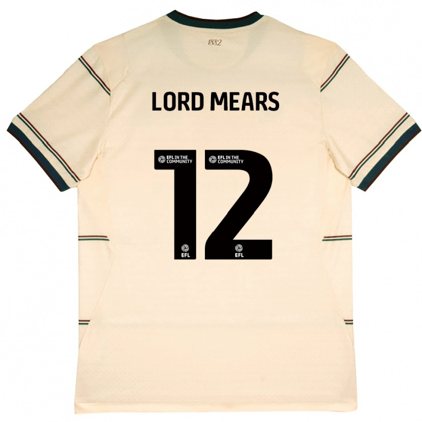 Danxen Kinder Rhema Lord-Mears #12 Beige Burgund Auswärtstrikot Trikot 2026/27 T-Shirt