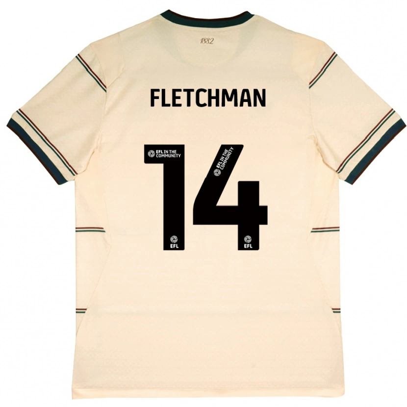 Danxen Kinder Diandro Fletchman #14 Beige Burgund Auswärtstrikot Trikot 2026/27 T-Shirt