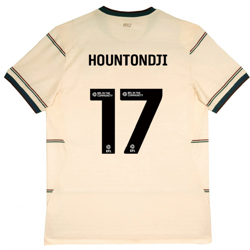 Danxen Kinder Andréas Hountondji #17 Beige Burgund Auswärtstrikot Trikot 2026/27 T-Shirt
