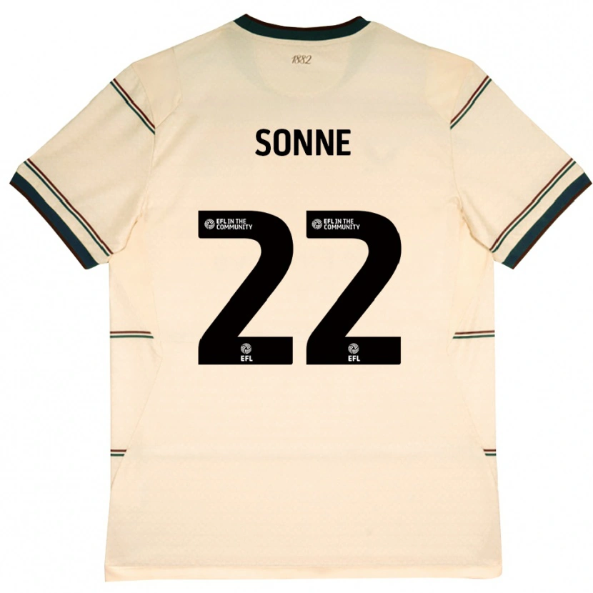 Danxen Kinder Oliver Sonne #22 Beige Burgund Auswärtstrikot Trikot 2026/27 T-Shirt