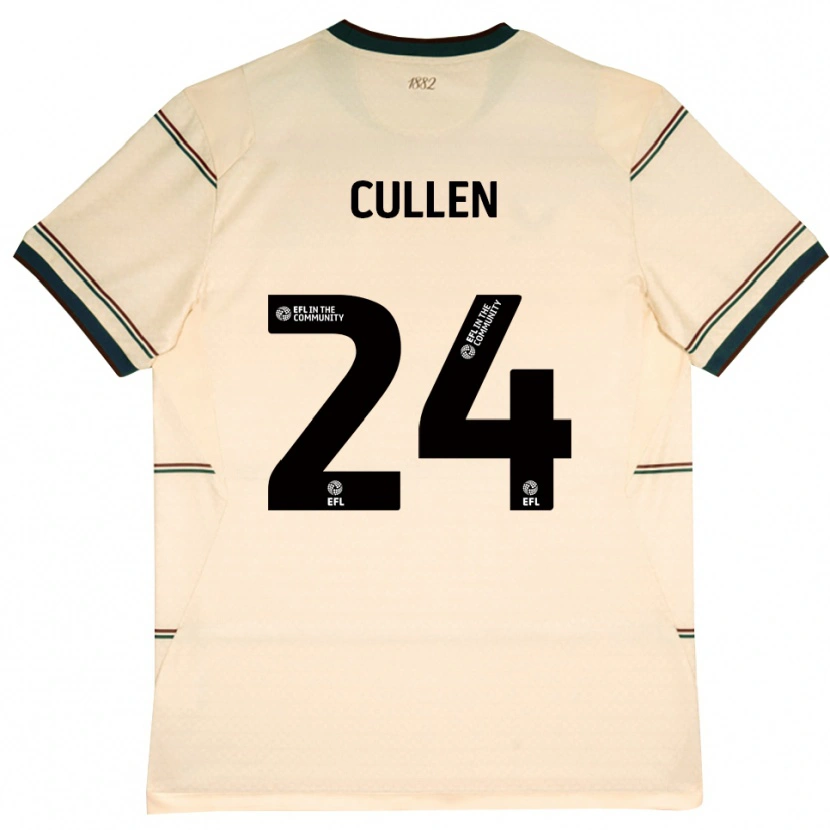 Danxen Kinder Josh Cullen #24 Beige Burgund Auswärtstrikot Trikot 2026/27 T-Shirt