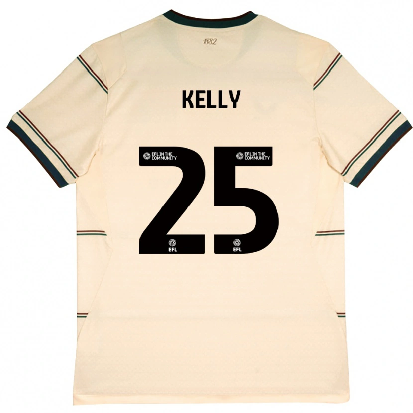 Danxen Kinder Aimee Kelly #25 Beige Burgund Auswärtstrikot Trikot 2026/27 T-Shirt