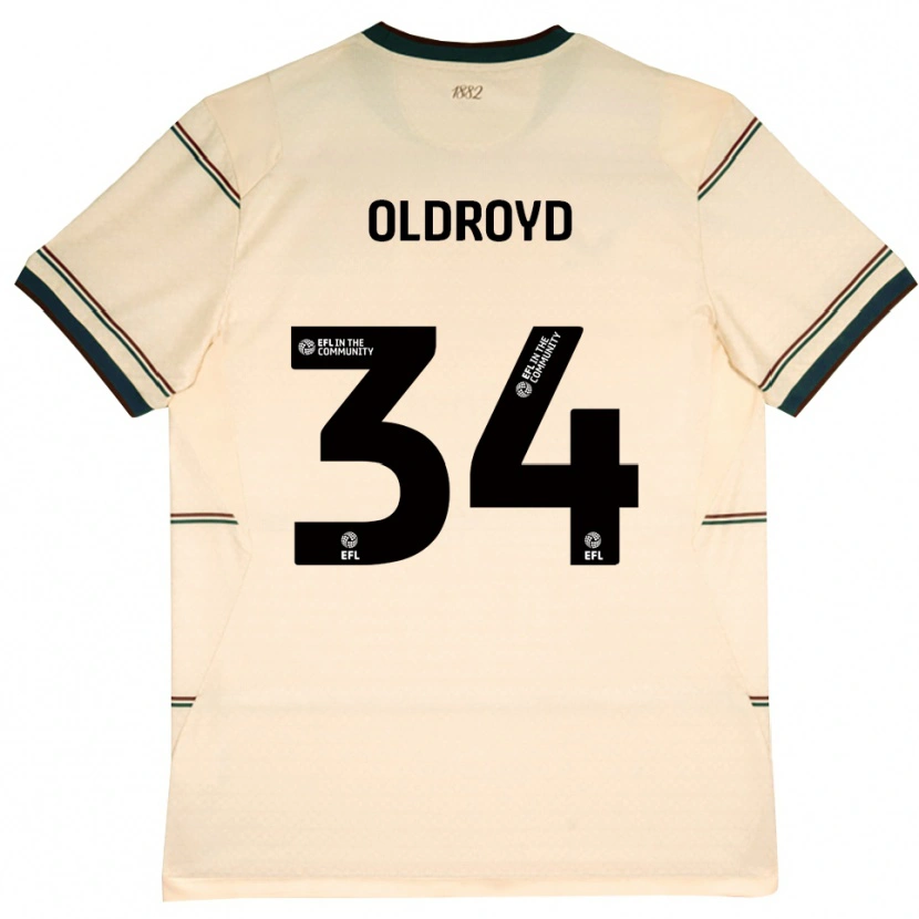 Danxen Kinder Amelia Oldroyd #34 Beige Burgund Auswärtstrikot Trikot 2026/27 T-Shirt