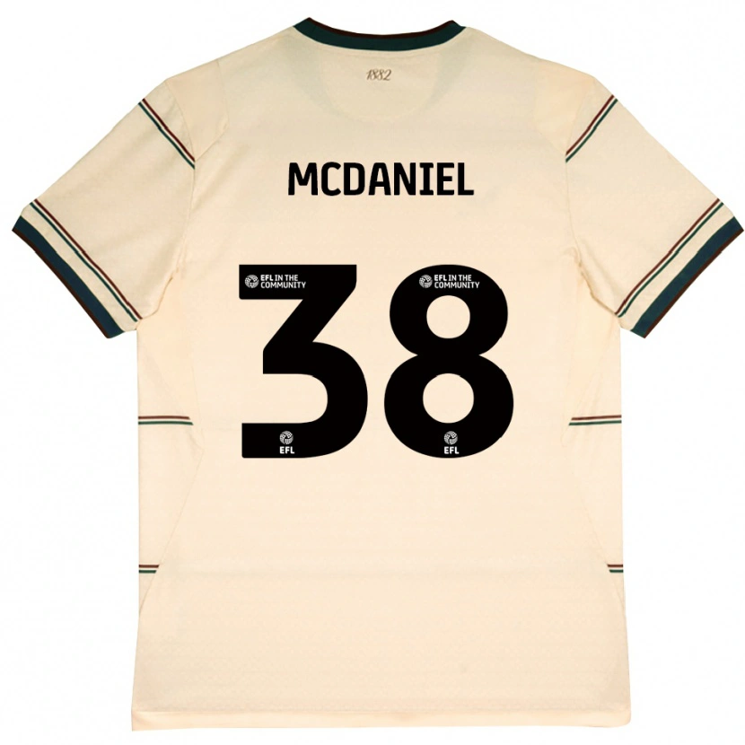 Danxen Kinder Louise Mcdaniel #38 Beige Burgund Auswärtstrikot Trikot 2026/27 T-Shirt