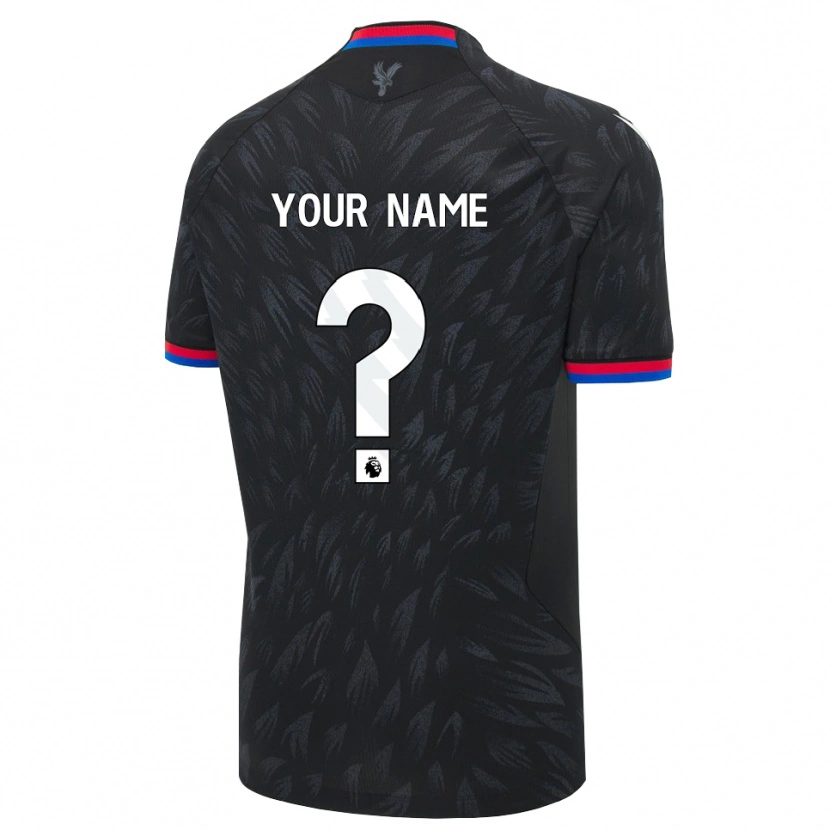 Danxen Kinder Ihren Namen #0 Schwarz Blau Rot Auswärtstrikot Trikot 2026/27 T-Shirt