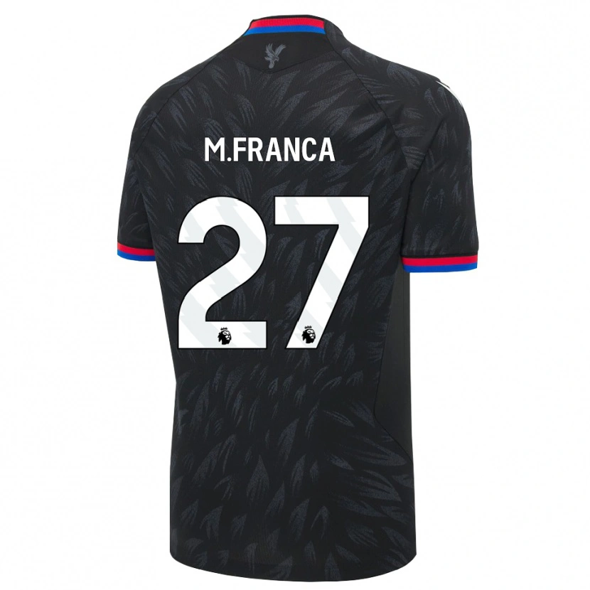 Danxen Kinder Matheus França #27 Schwarz Blau Rot Auswärtstrikot Trikot 2026/27 T-Shirt