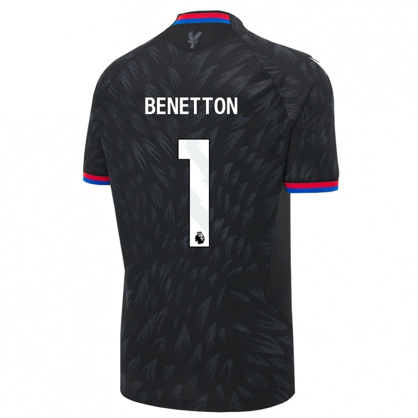 Danxen Kinder Lucca Benetton #1 Schwarz Blau Rot Auswärtstrikot Trikot 2026/27 T-Shirt