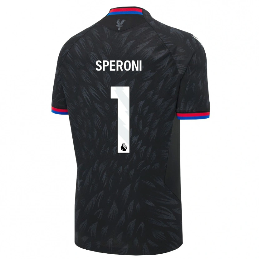 Danxen Kinder Thiago Speroni #1 Schwarz Blau Rot Auswärtstrikot Trikot 2026/27 T-Shirt