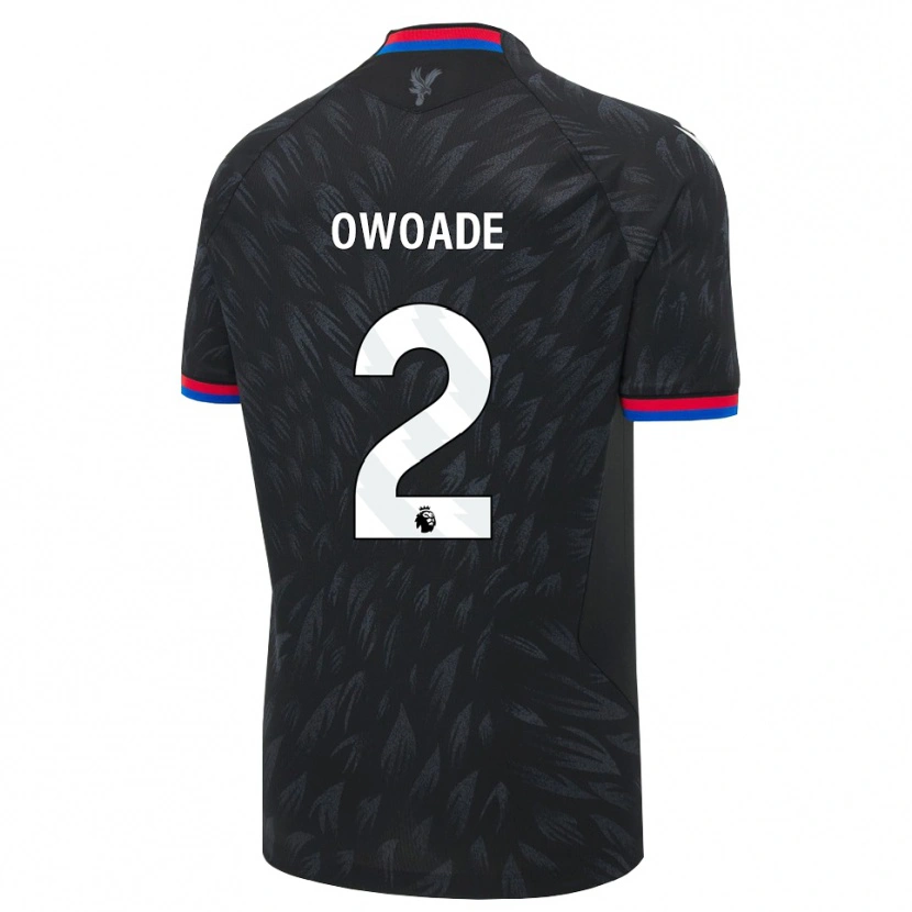 Danxen Kinder Daniel Owoade #2 Schwarz Blau Rot Auswärtstrikot Trikot 2026/27 T-Shirt