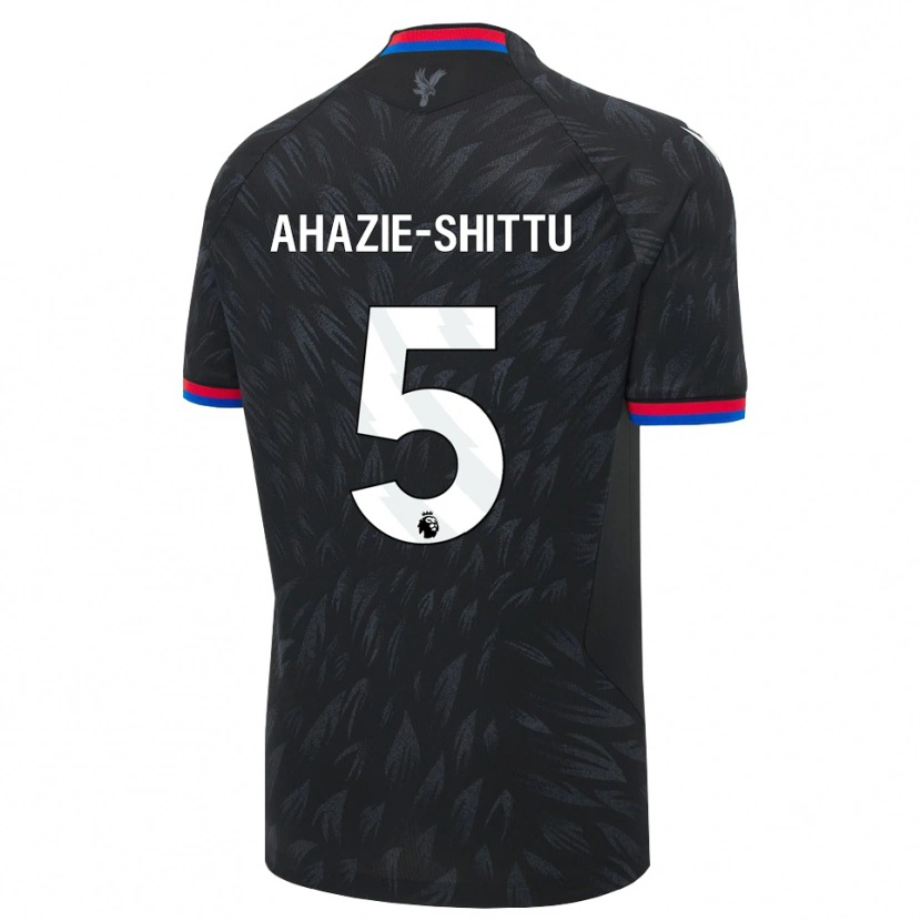 Danxen Kinder Remi Ahazie-Shittu #5 Schwarz Blau Rot Auswärtstrikot Trikot 2026/27 T-Shirt