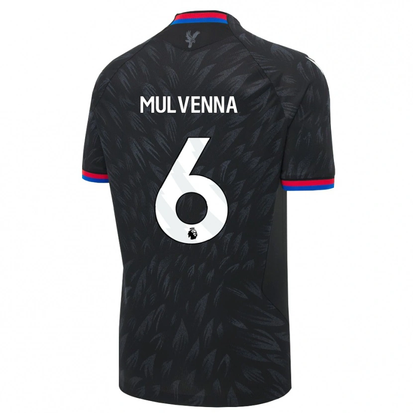 Danxen Kinder Alfie Mulvenna #6 Schwarz Blau Rot Auswärtstrikot Trikot 2026/27 T-Shirt