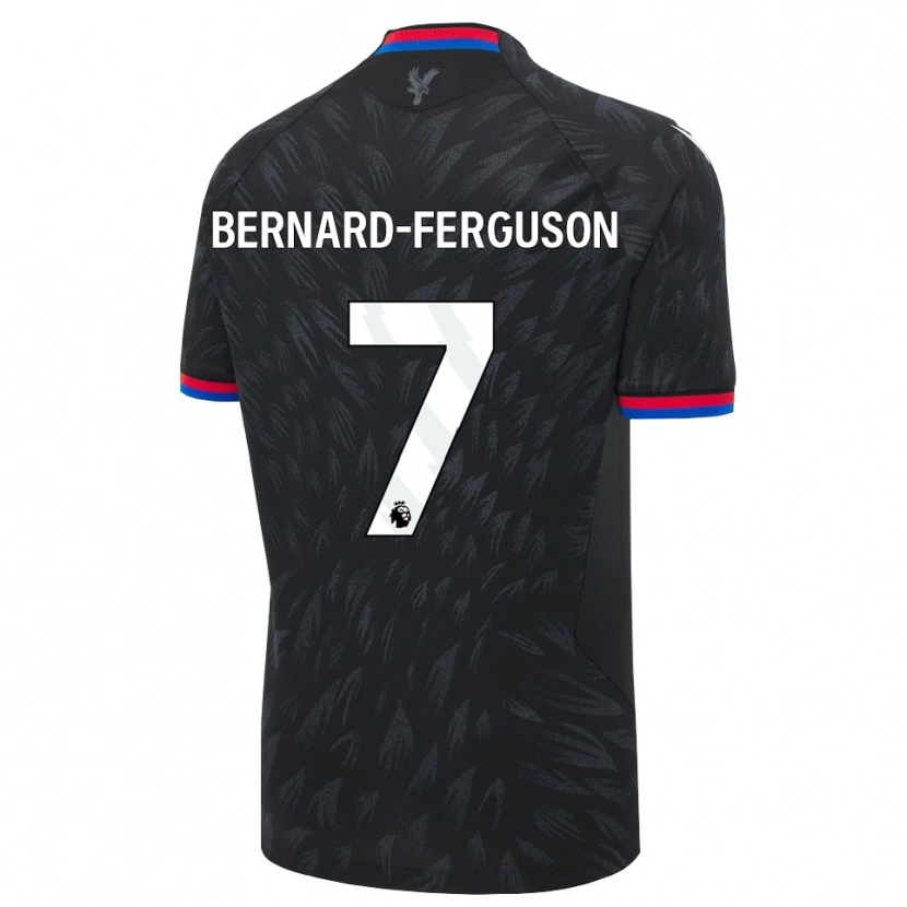 Danxen Kinder Makai Bernard-Ferguson #7 Schwarz Blau Rot Auswärtstrikot Trikot 2026/27 T-Shirt
