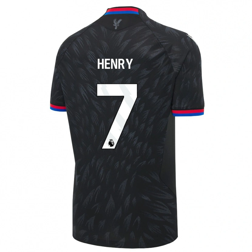 Danxen Kinder Zack Henry #7 Schwarz Blau Rot Auswärtstrikot Trikot 2026/27 T-Shirt