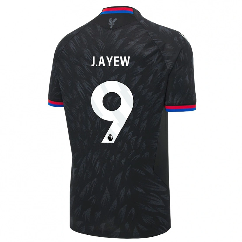 Danxen Kinder Jordan Ayew #9 Schwarz Blau Rot Auswärtstrikot Trikot 2026/27 T-Shirt