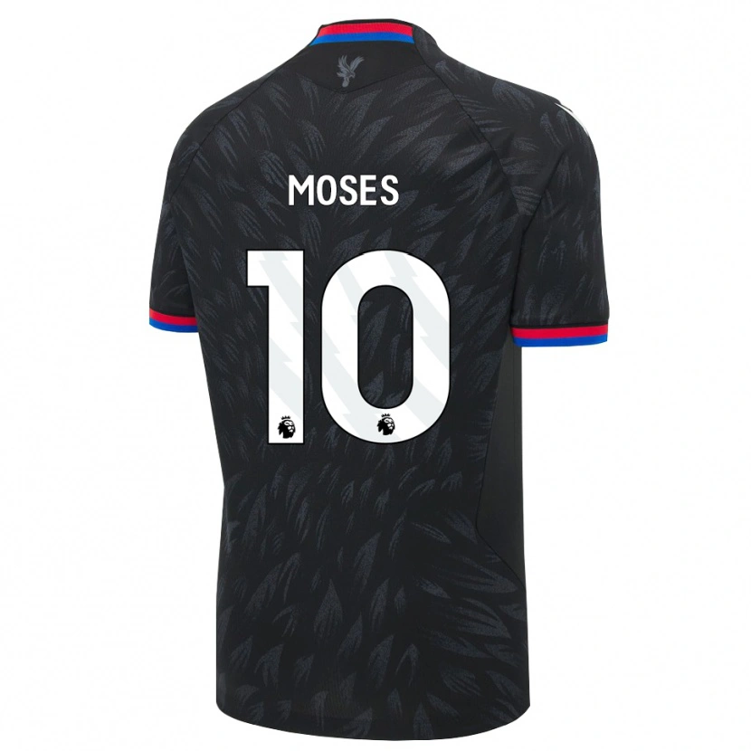 Danxen Kinder Kayden Moses #10 Schwarz Blau Rot Auswärtstrikot Trikot 2026/27 T-Shirt