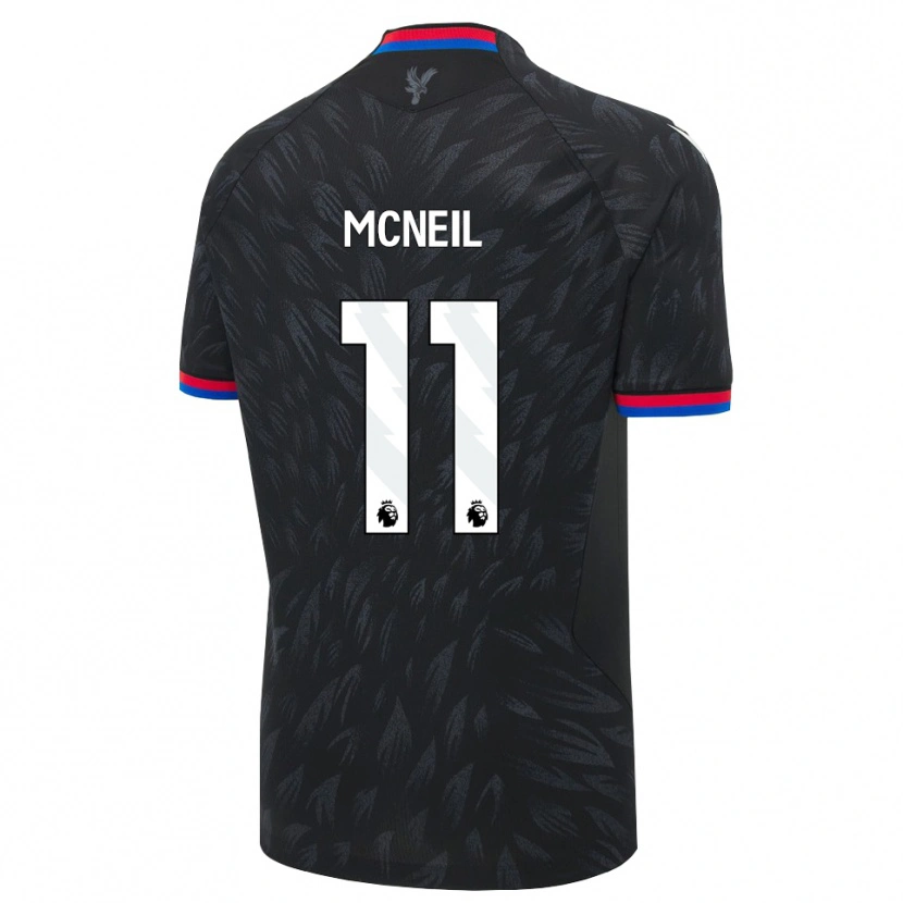 Danxen Kinder Dwight Mcneil #11 Schwarz Blau Rot Auswärtstrikot Trikot 2026/27 T-Shirt