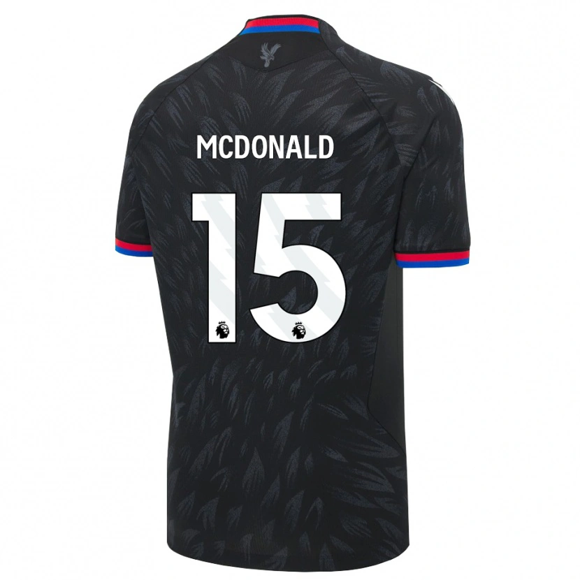 Danxen Kinder Jayden Mcdonald #15 Schwarz Blau Rot Auswärtstrikot Trikot 2026/27 T-Shirt