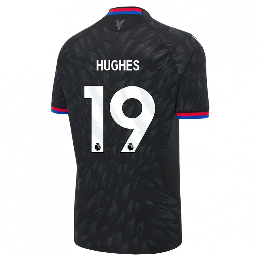 Danxen Kinder Will Hughes #19 Schwarz Blau Rot Auswärtstrikot Trikot 2026/27 T-Shirt