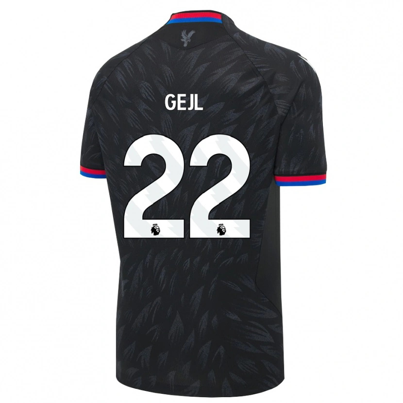 Danxen Kinder Mille Gejl #22 Schwarz Blau Rot Auswärtstrikot Trikot 2026/27 T-Shirt