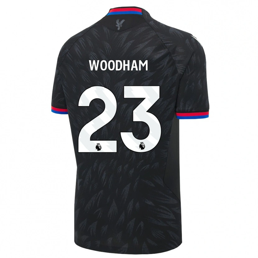 Danxen Kinder Lily Woodham #23 Schwarz Blau Rot Auswärtstrikot Trikot 2026/27 T-Shirt