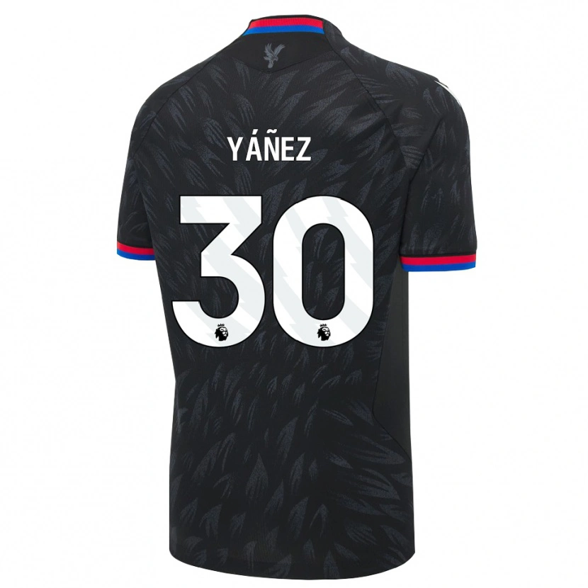 Danxen Kinder Shae Yáñez #30 Schwarz Blau Rot Auswärtstrikot Trikot 2026/27 T-Shirt