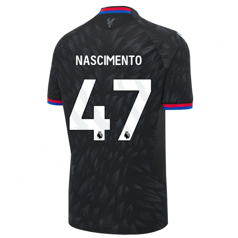 Danxen Kinder Adler Nascimento #47 Schwarz Blau Rot Auswärtstrikot Trikot 2026/27 T-Shirt