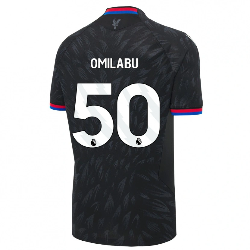 Danxen Kinder David Omilabu #50 Schwarz Blau Rot Auswärtstrikot Trikot 2026/27 T-Shirt