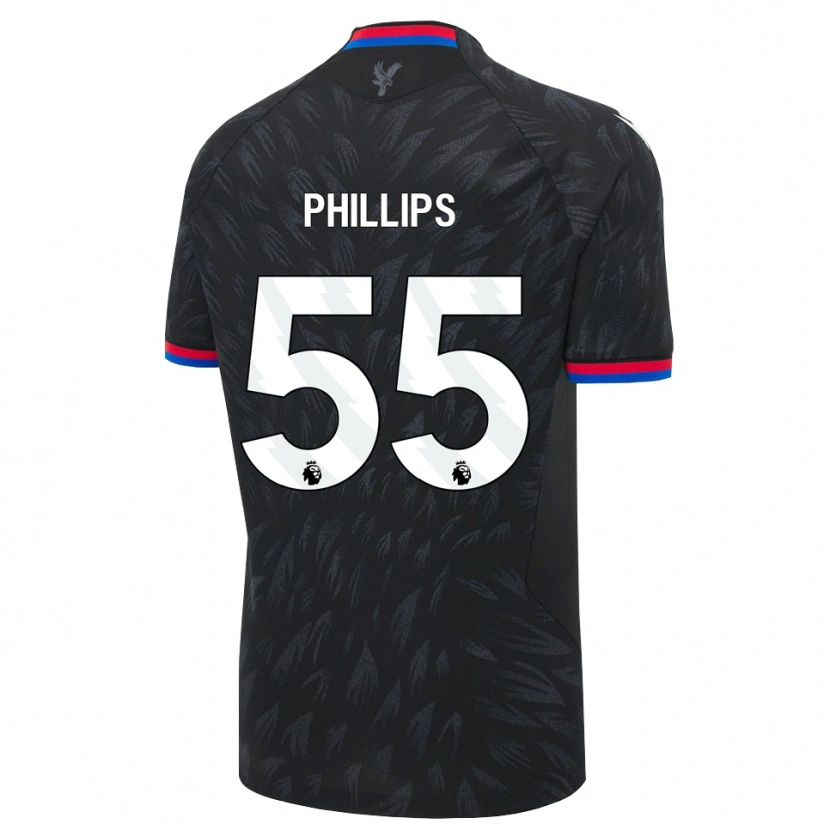 Danxen Kinder Killian Phillips #55 Schwarz Blau Rot Auswärtstrikot Trikot 2026/27 T-Shirt