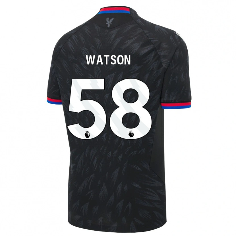 Danxen Kinder Noah Watson #58 Schwarz Blau Rot Auswärtstrikot Trikot 2026/27 T-Shirt