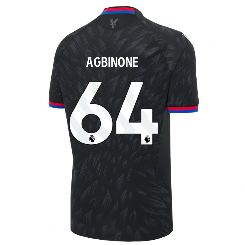 Danxen Kinder Asher Agbinone #64 Schwarz Blau Rot Auswärtstrikot Trikot 2026/27 T-Shirt