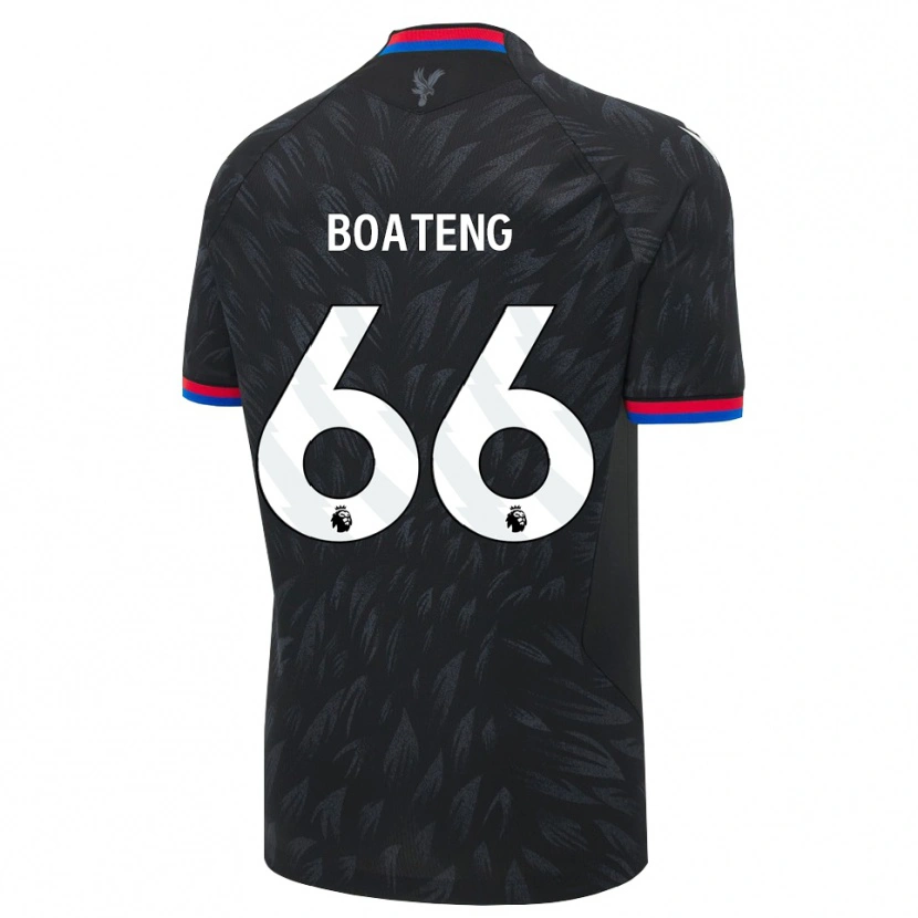 Danxen Kinder David Boateng #66 Schwarz Blau Rot Auswärtstrikot Trikot 2026/27 T-Shirt