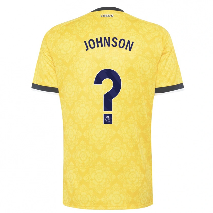 Danxen Kinder Oluwatobi Johnson #0 Gelb Weiß Schwarz Auswärtstrikot Trikot 2026/27 T-Shirt