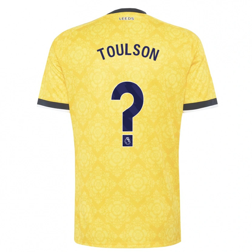 Danxen Kinder Daniel Toulson #0 Gelb Weiß Schwarz Auswärtstrikot Trikot 2026/27 T-Shirt